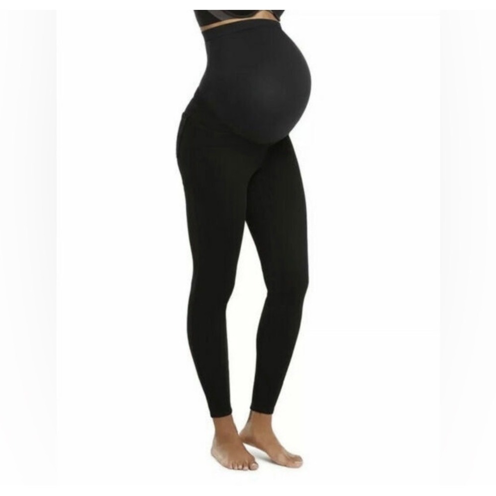 SPANX Mama Jean-ish Maternity Ankle Leggings Black Size S